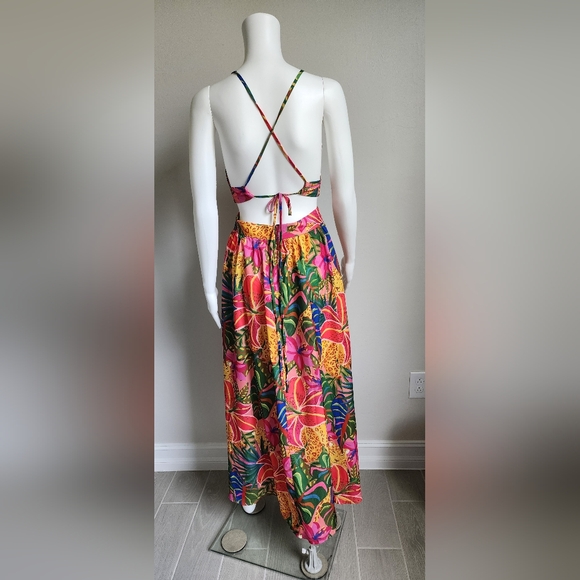 Tropical Floral Maxi Dress - Picture 3 of 14